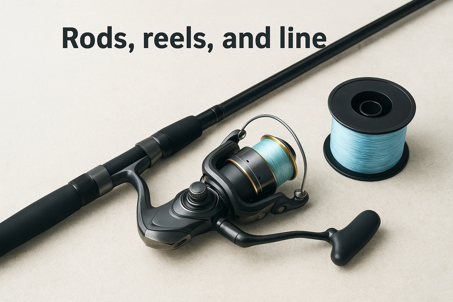 Rods, reels, and line