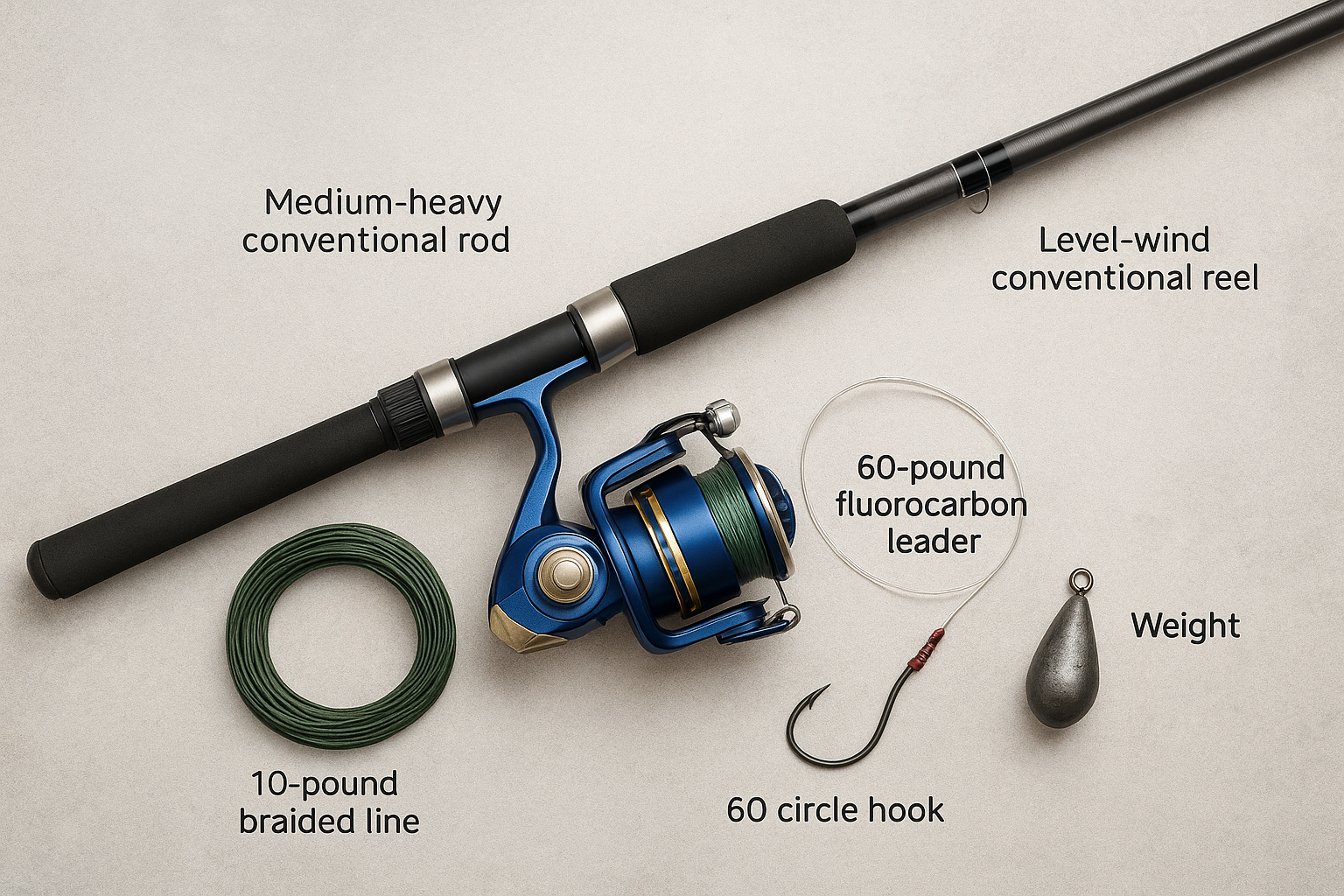 Deep-sea bottom fishing setup