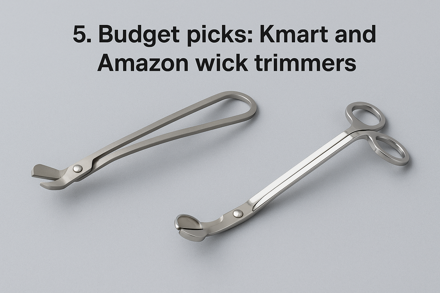 5. Budget picks: Kmart and Amazon wick trimmers