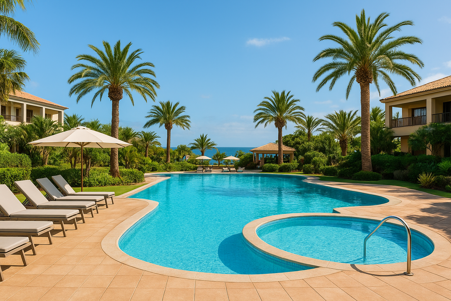 Pools und Außenbereiche