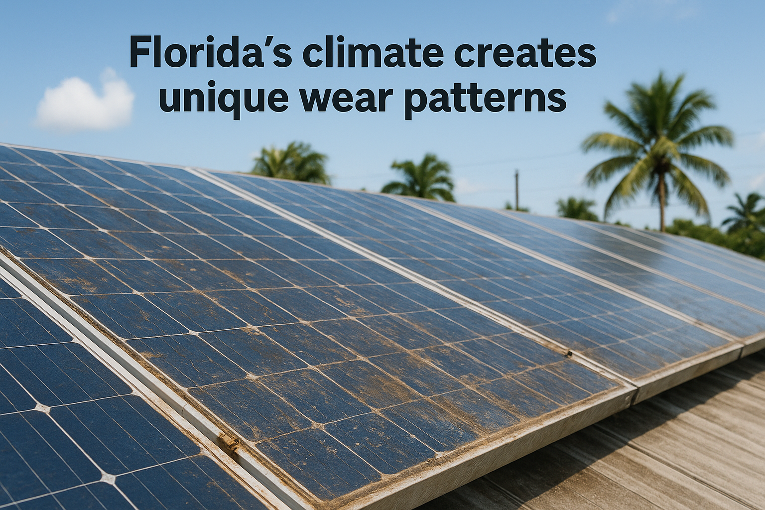 Florida's climate creates unique wear patterns