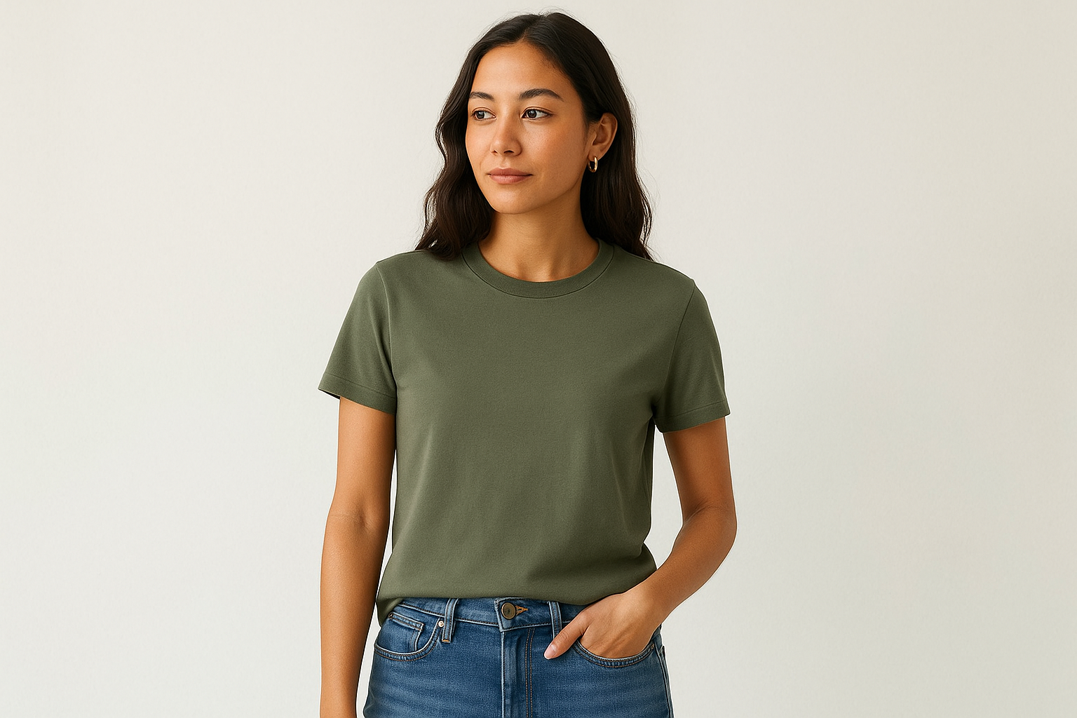 4. Buck Mason women's Pima tee