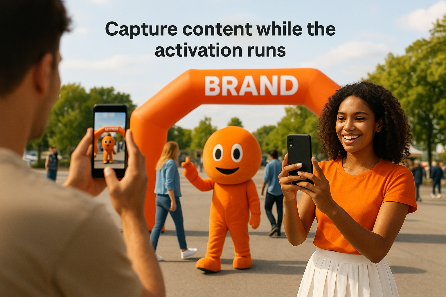 Capture content while the activation runs