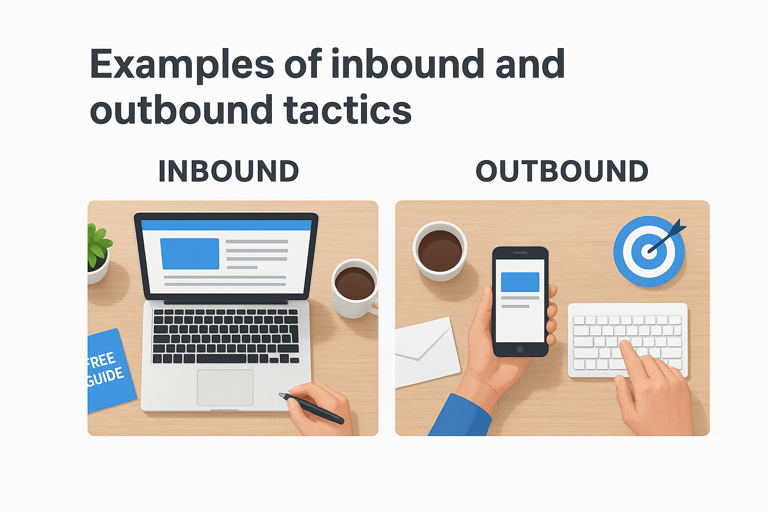 Examples of inbound and outbound tactics