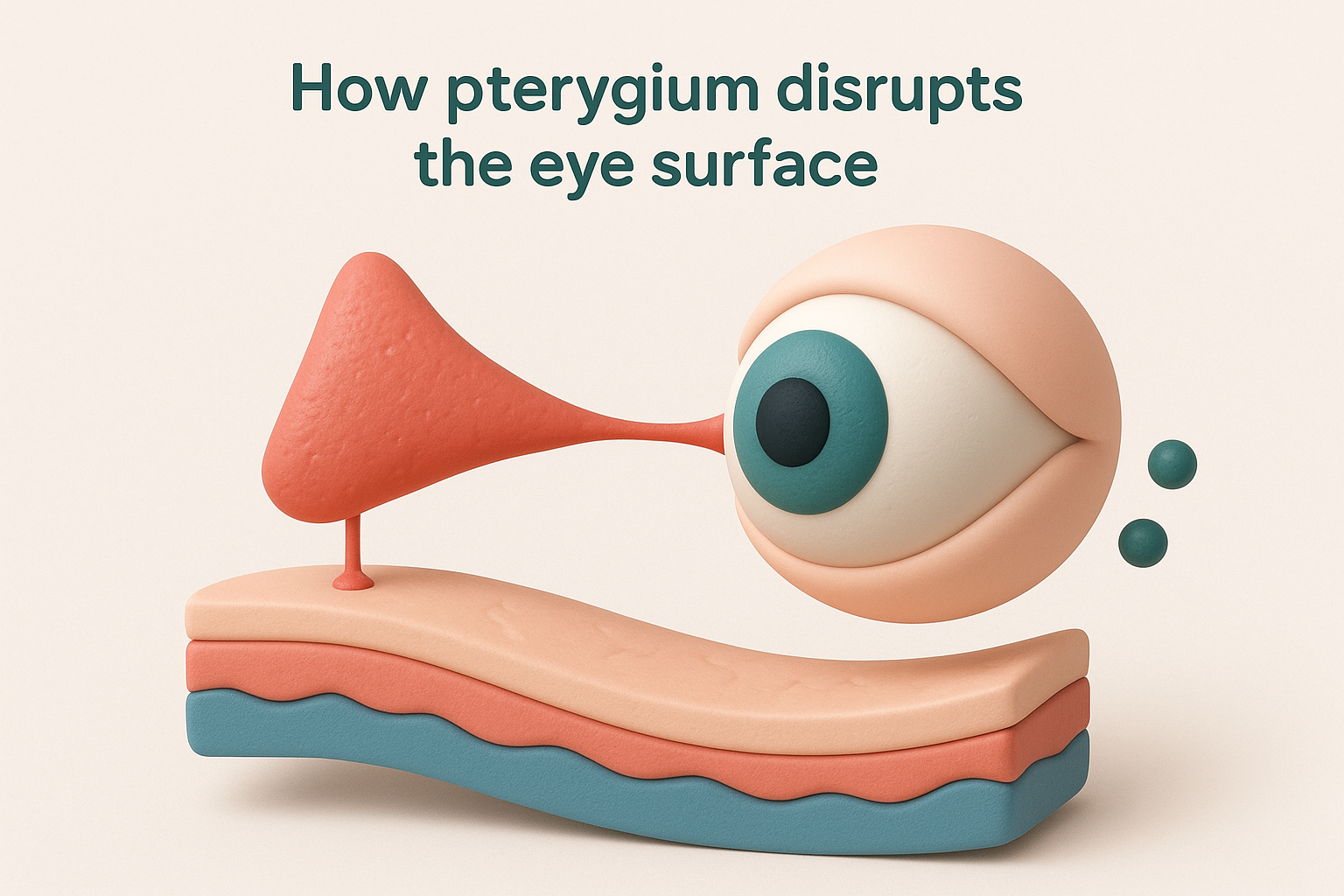 How pterygium disrupts the eye surface