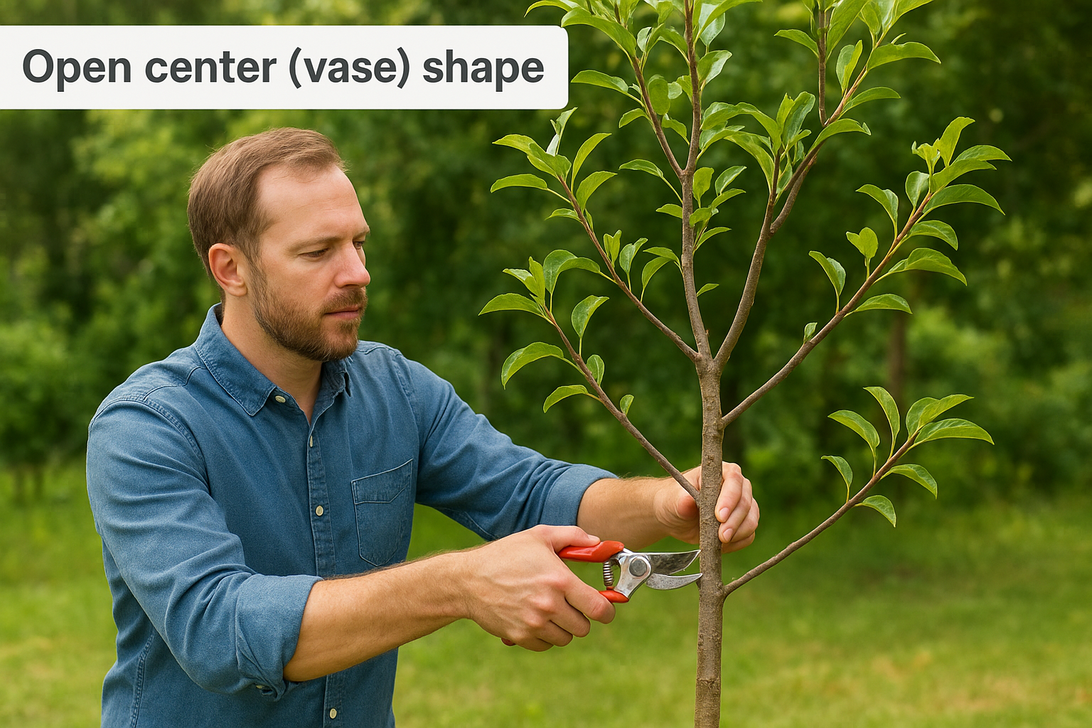Open center (vase) shape