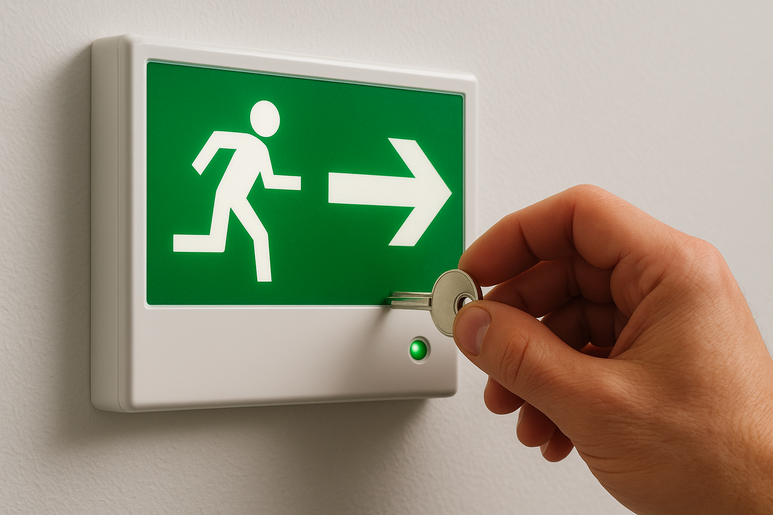 How to use a test key or push button