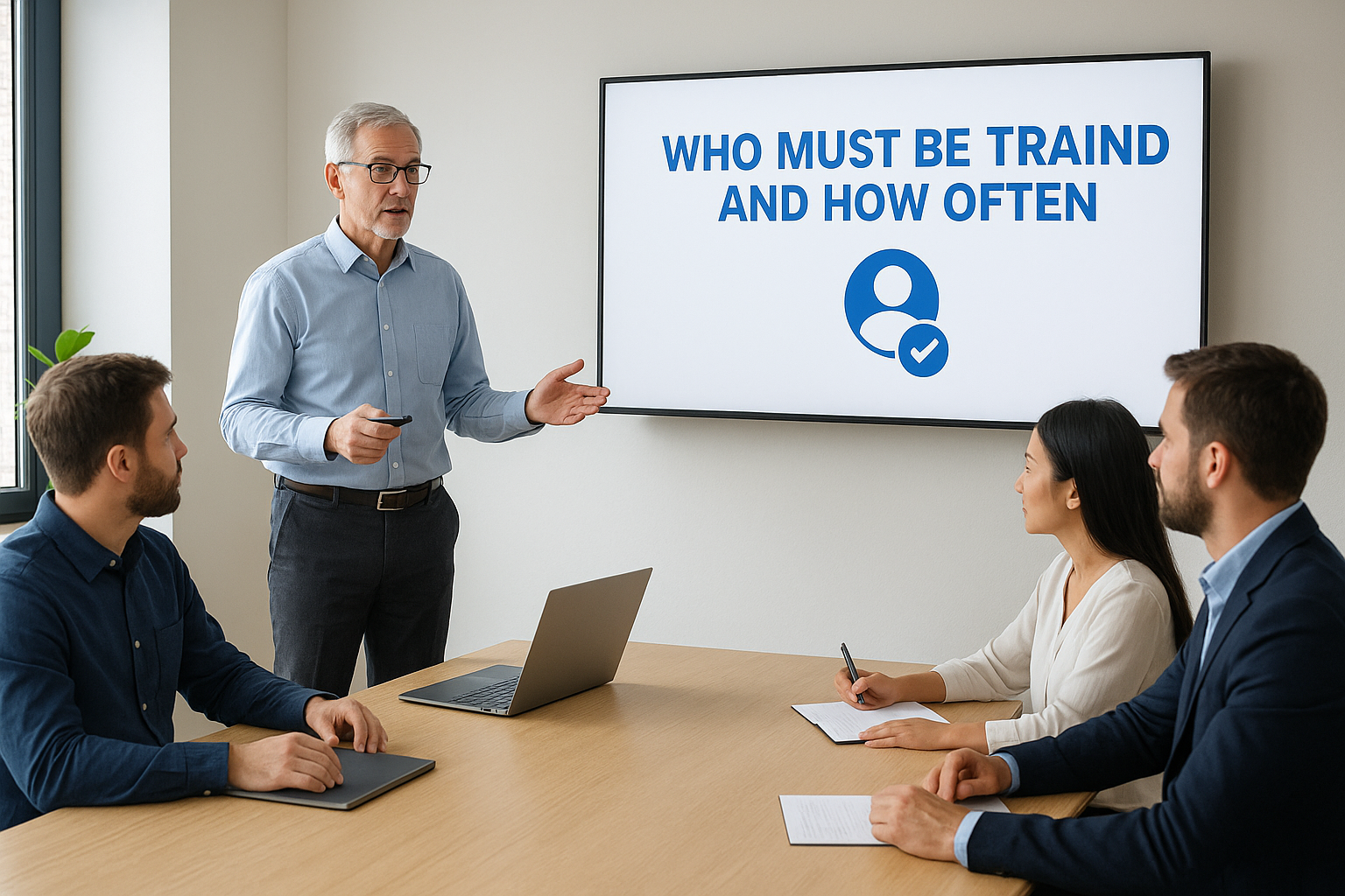 Who must be trained and how often