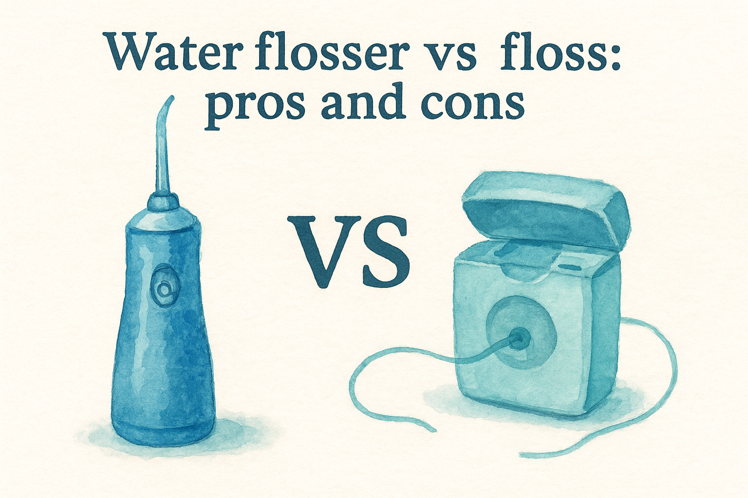 Water flosser vs floss: pros and cons