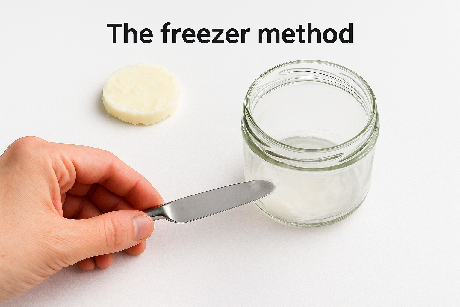 The freezer method (easiest)