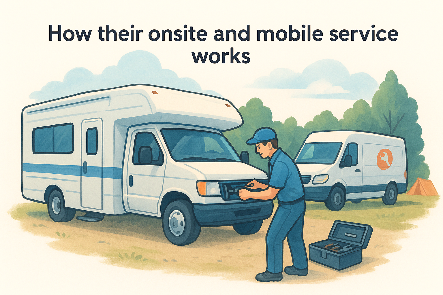 How their onsite and mobile service works