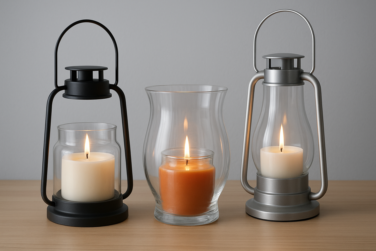 1. IKEA lanterns and hurricane-style holders