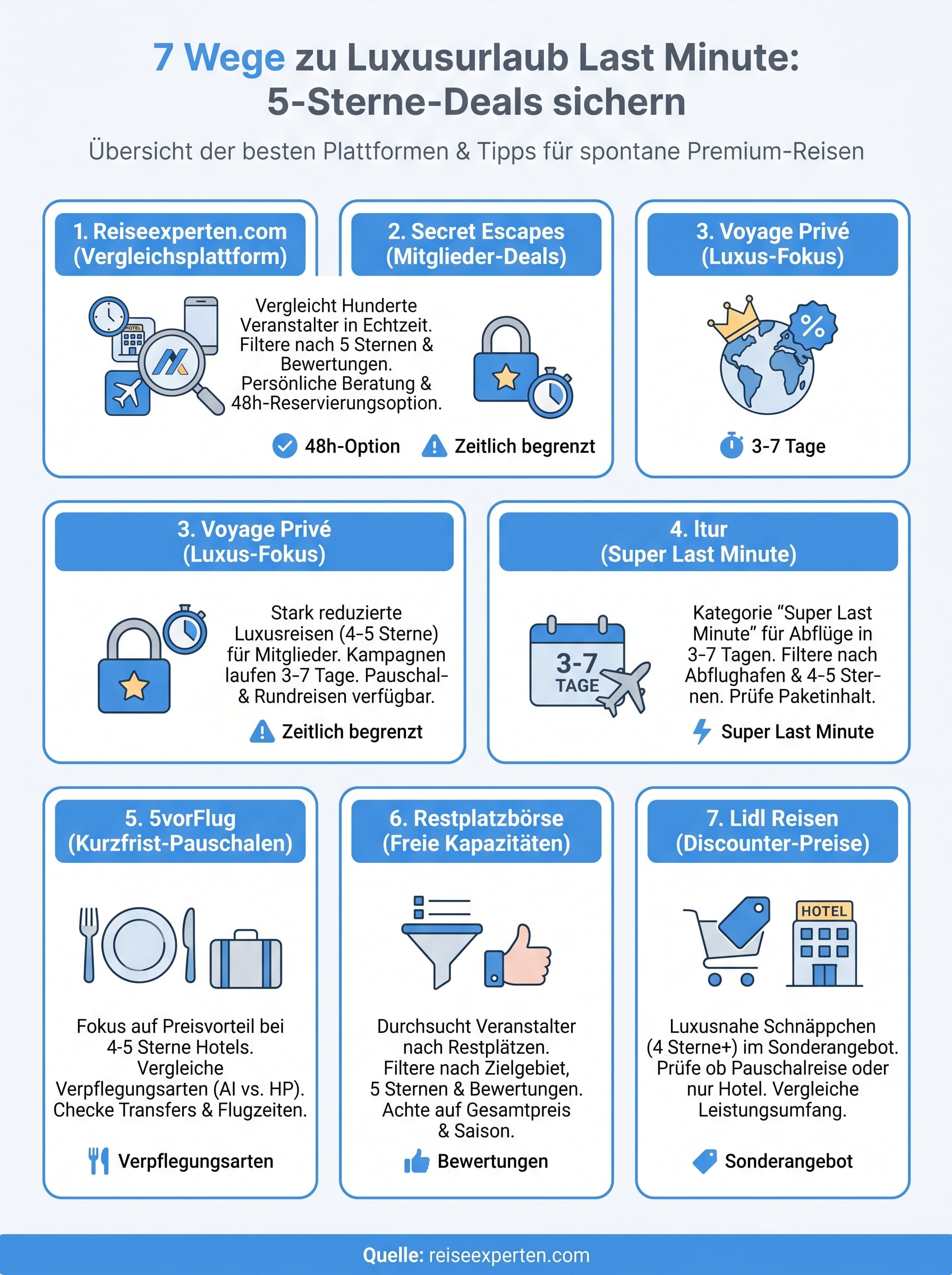 luxusurlaub last minute angebote infographic