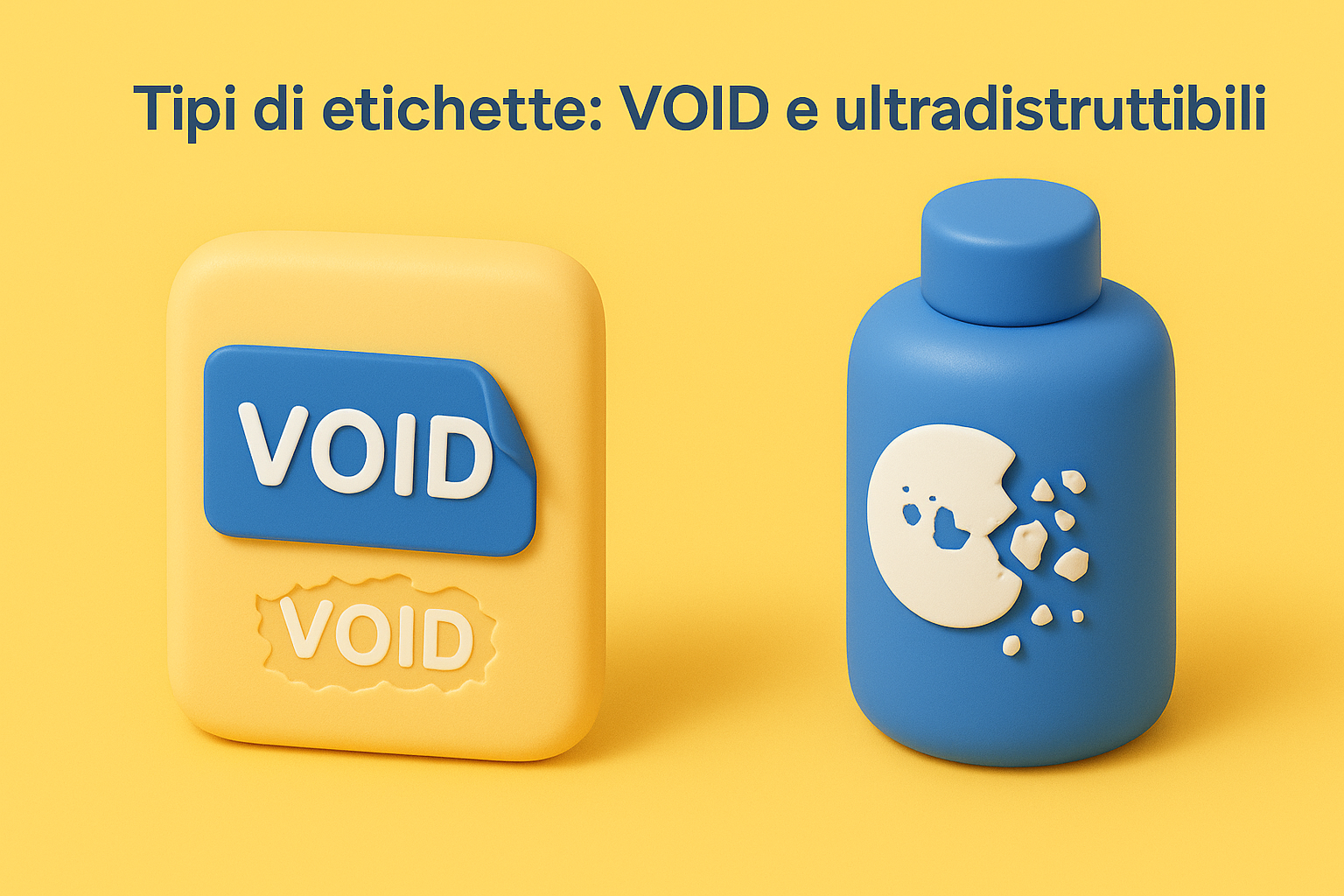 Tipi di etichette: VOID e ultradistruttibili