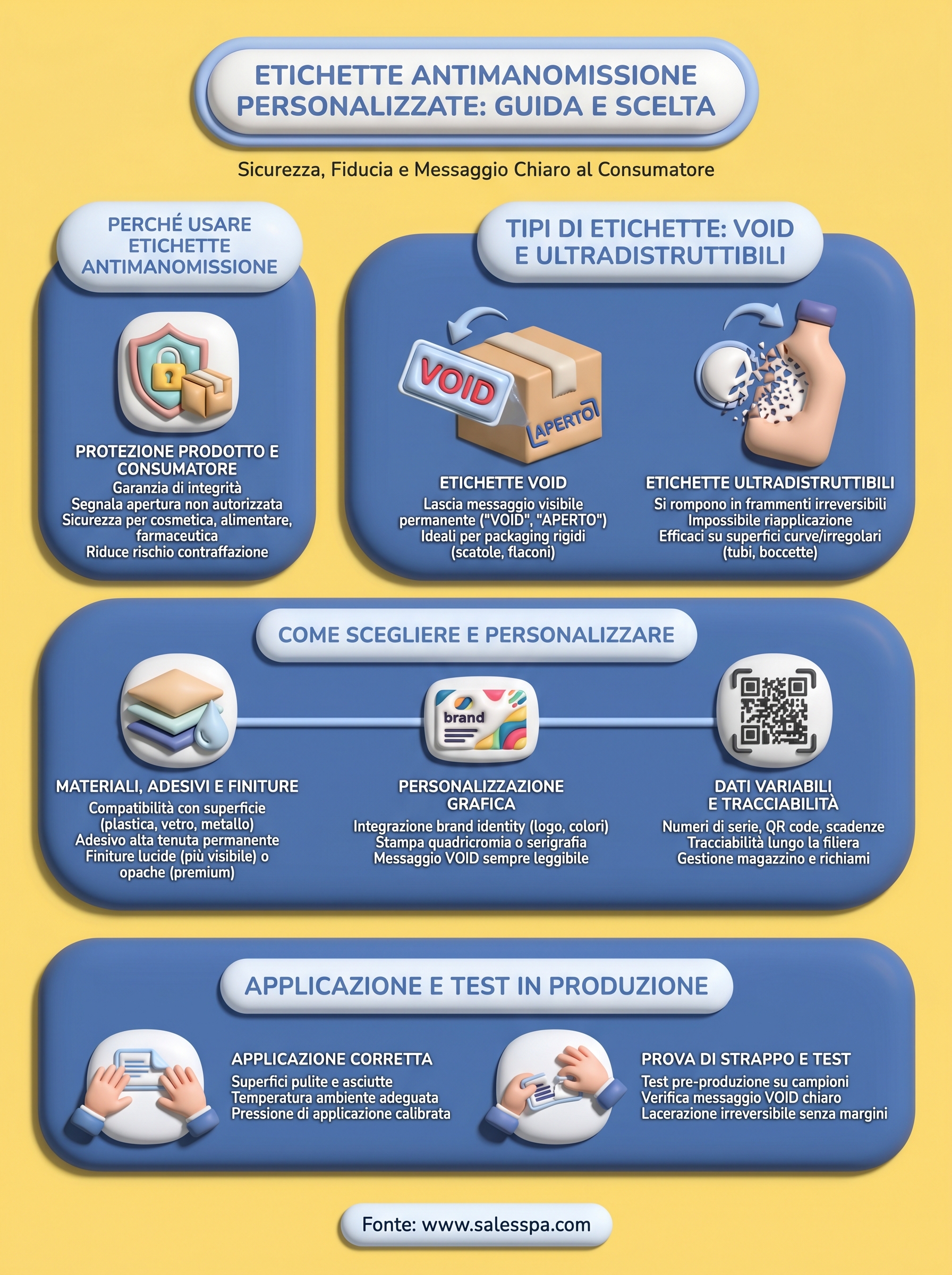 etichette antimanomissione personalizzate infographic