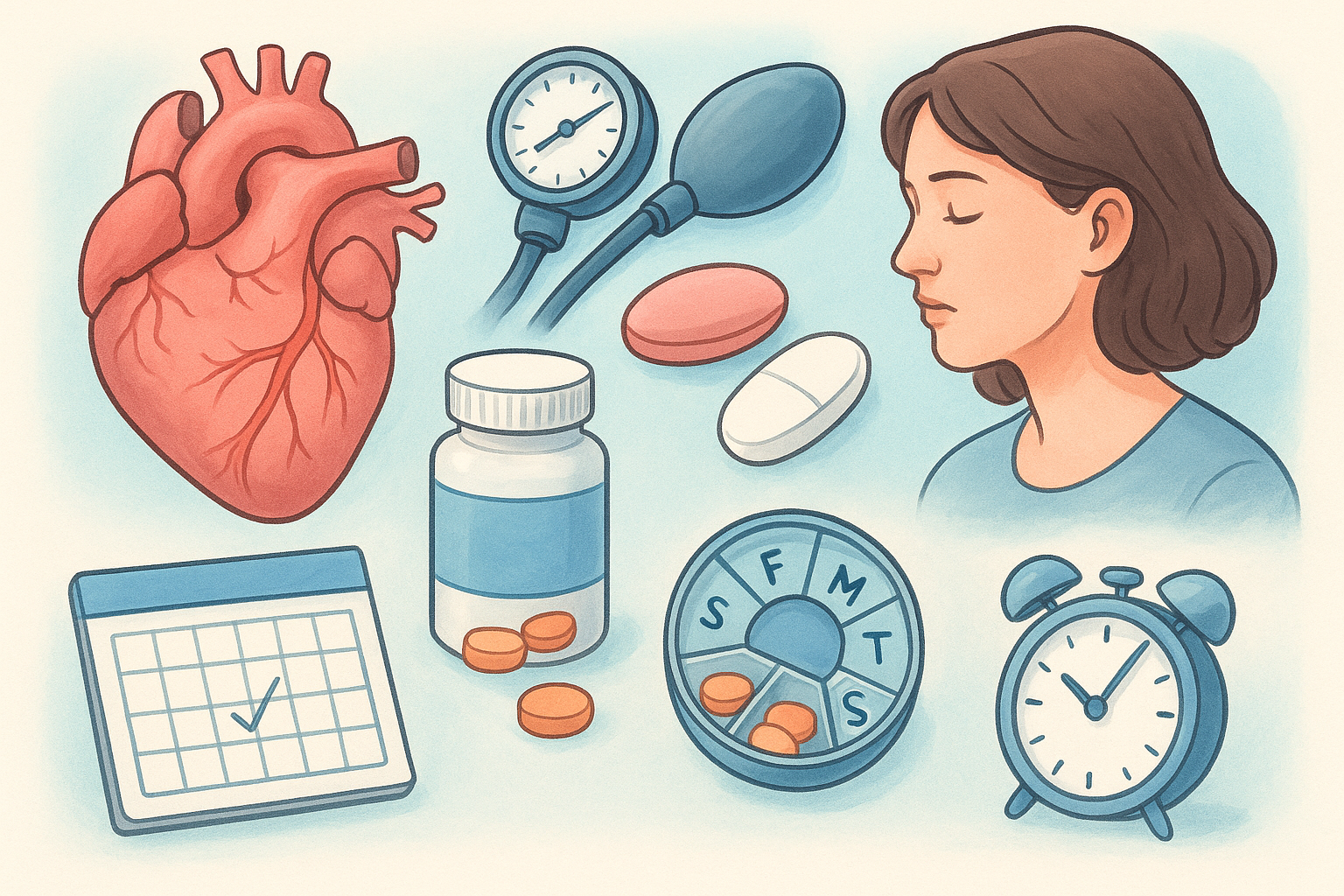 Key blood pressure and heart medications