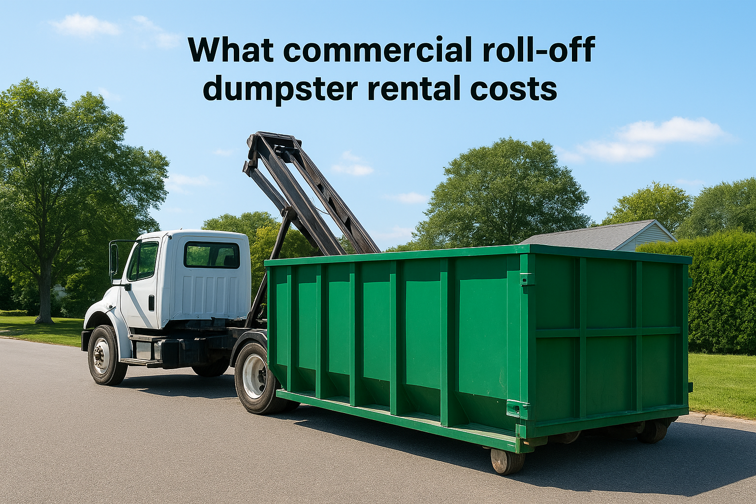 What commercial roll-off dumpster rental costs