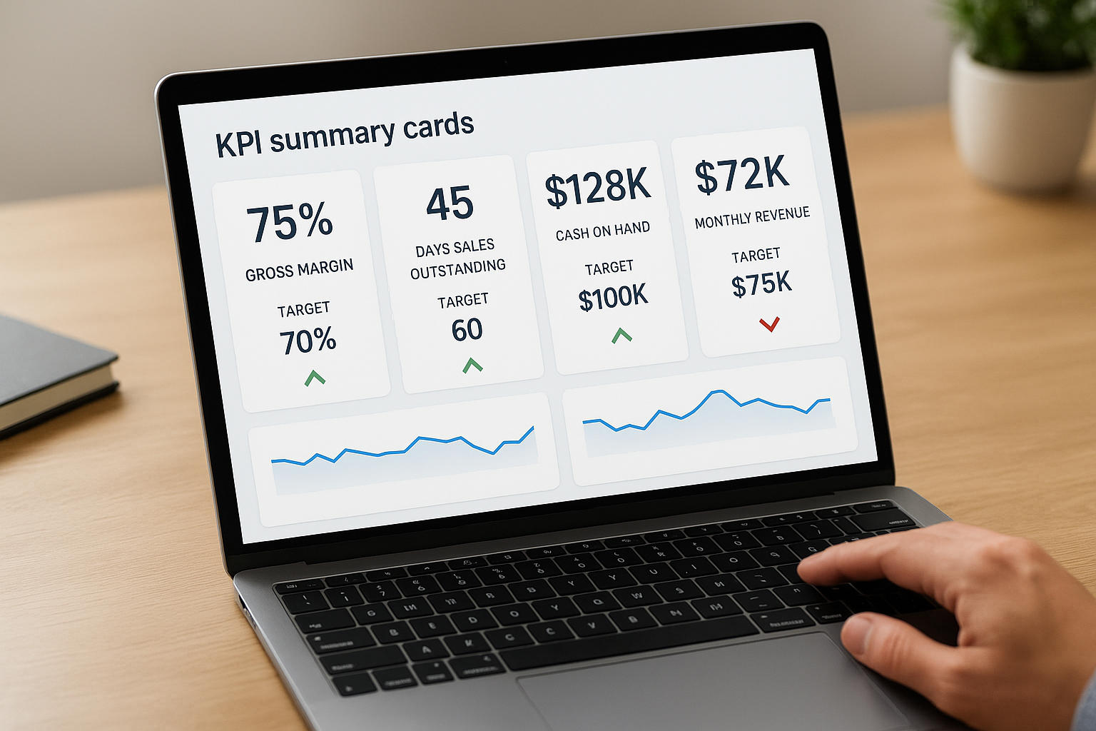 KPI summary cards