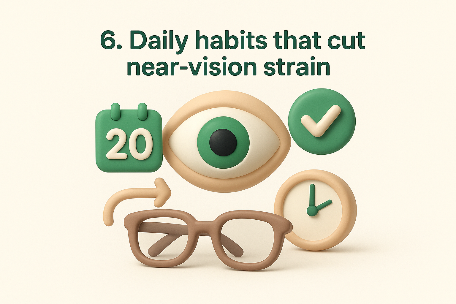 6. Daily habits that cut near-vision strain