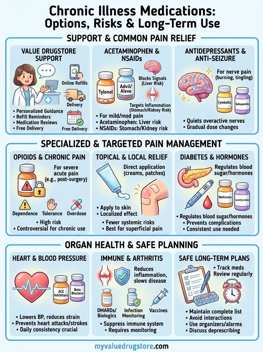 chronic illness medications infographic