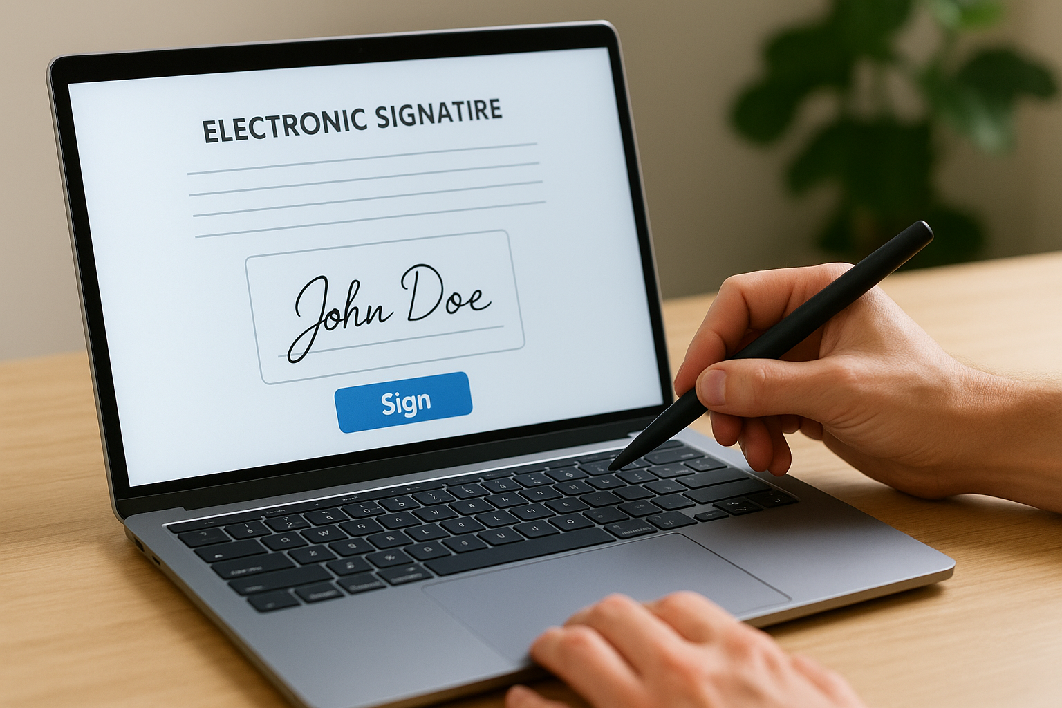 Forms an electronic signature can take