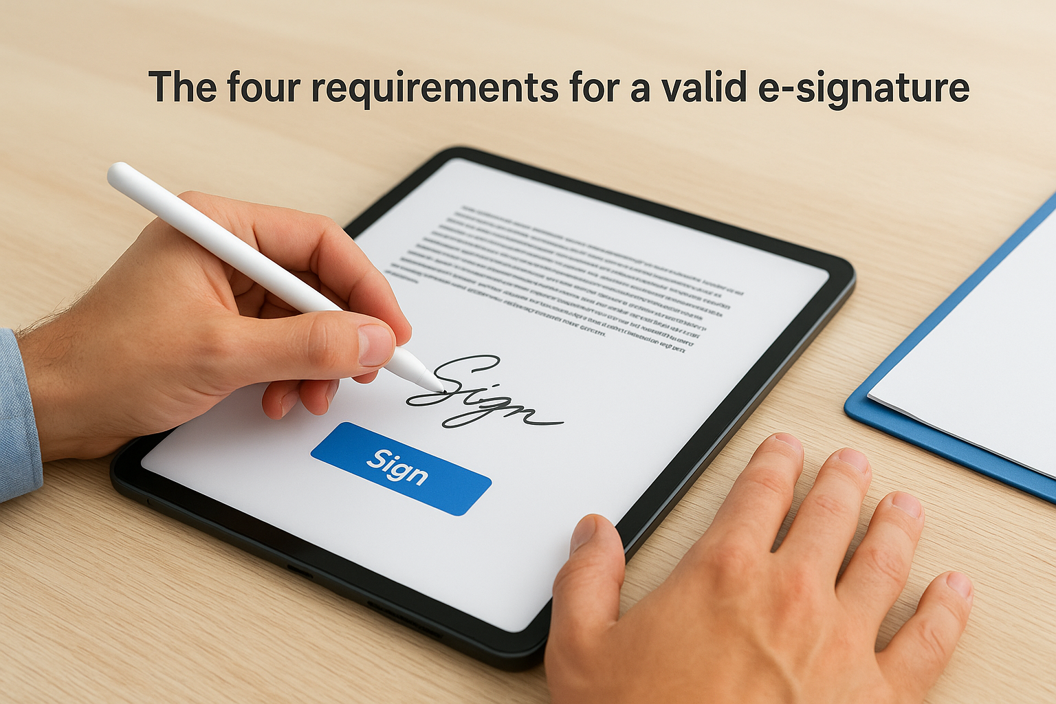 The four requirements for a valid e-signature