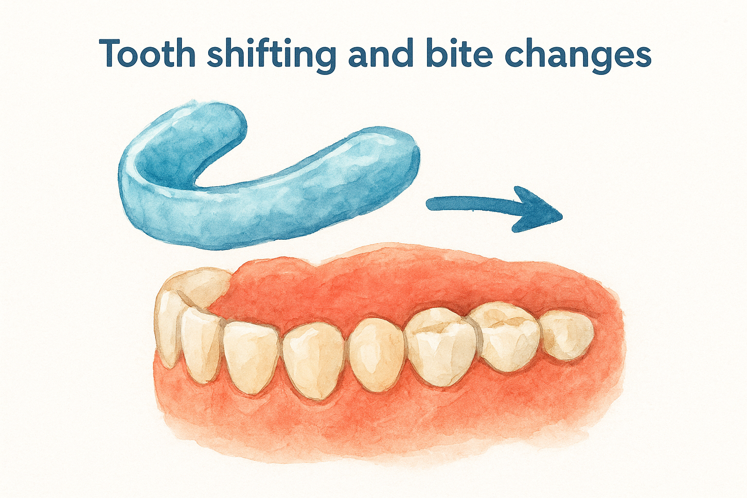 Tooth shifting and bite changes
