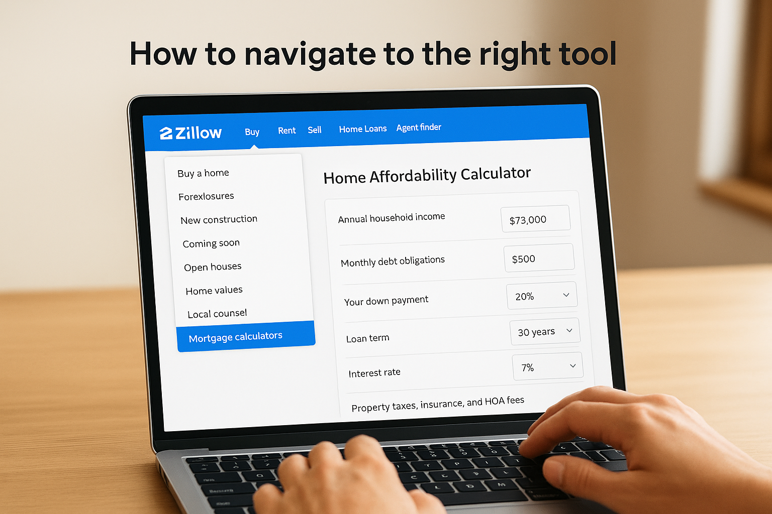 How to navigate to the right tool