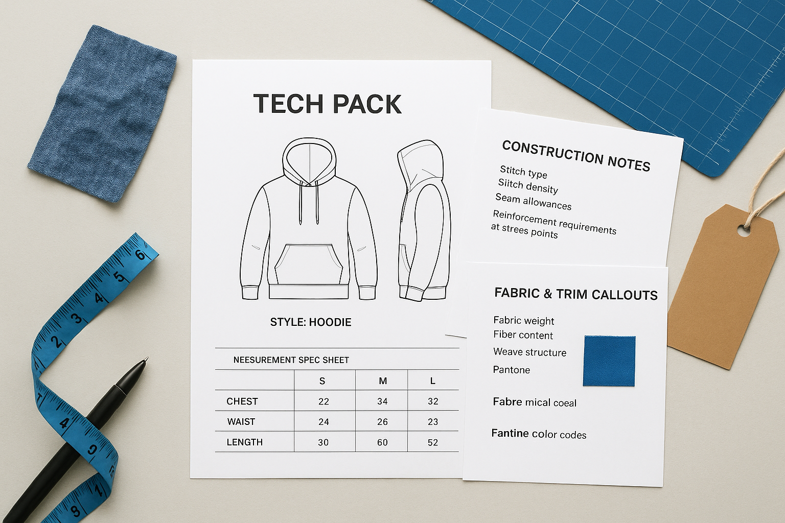 What goes into a tech pack