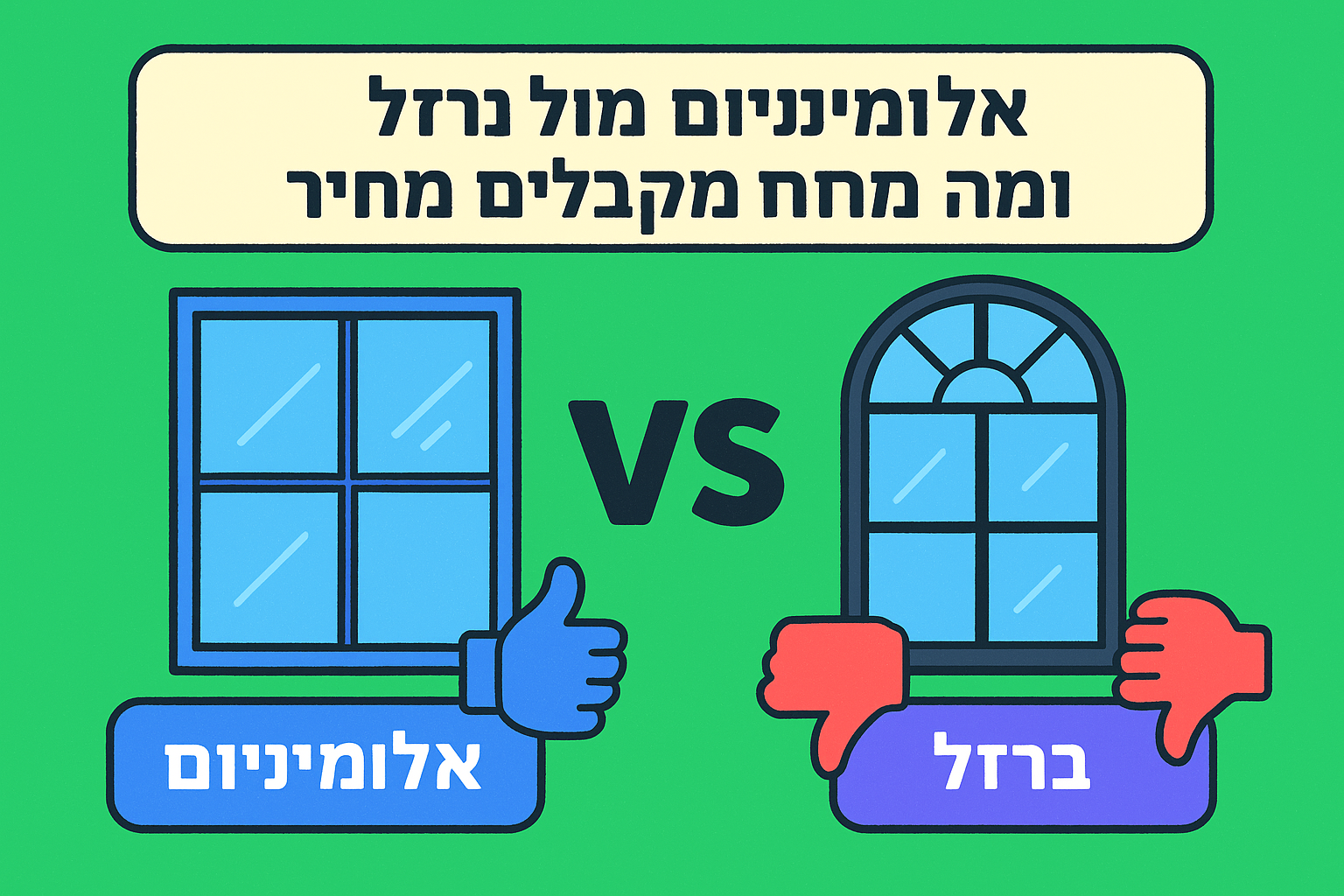 אלומיניום מול ברזל ומה מקבלים בכל מחיר
