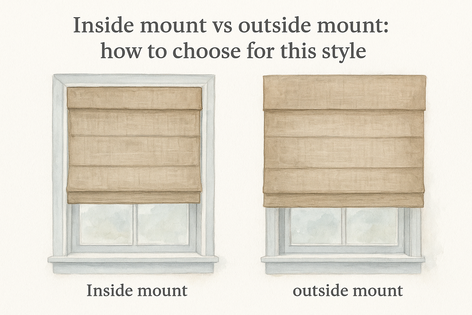 Inside mount vs outside mount: how to choose for this style