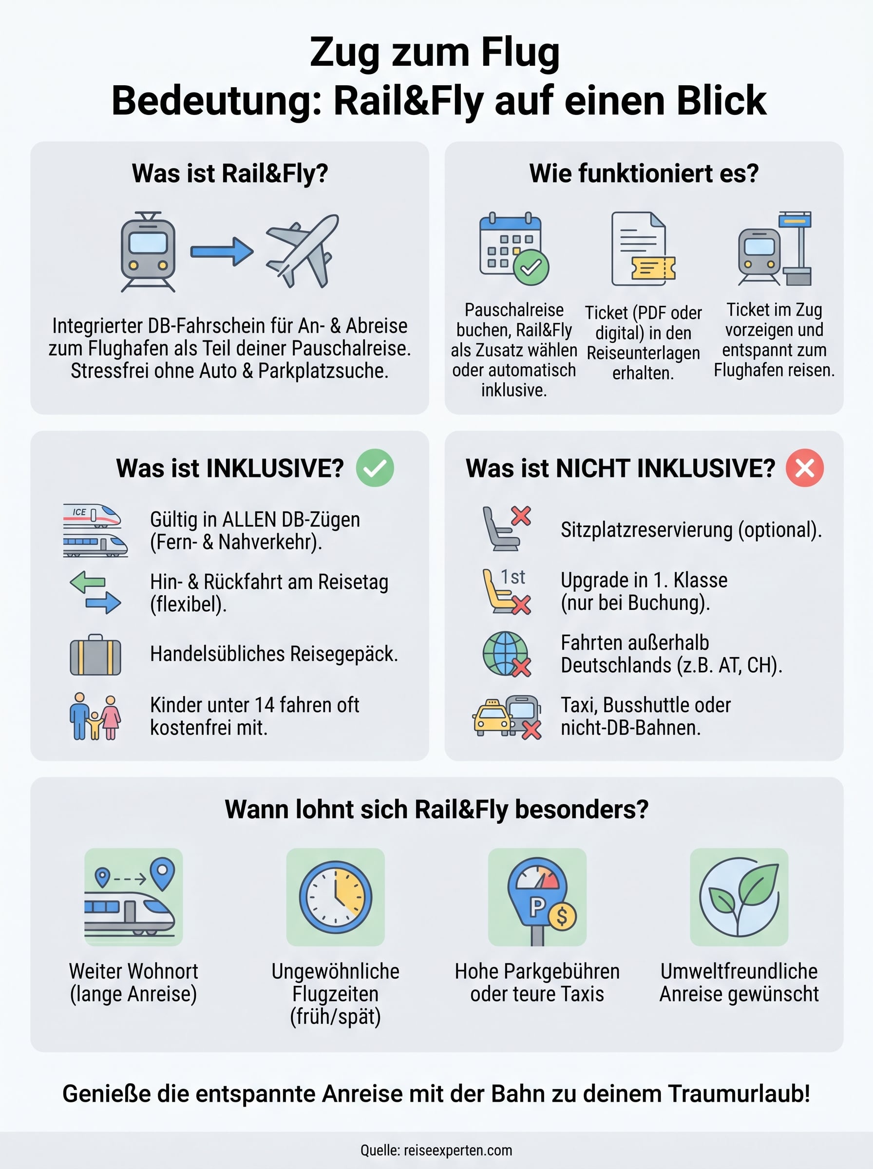 zug zum flug bedeutung infographic