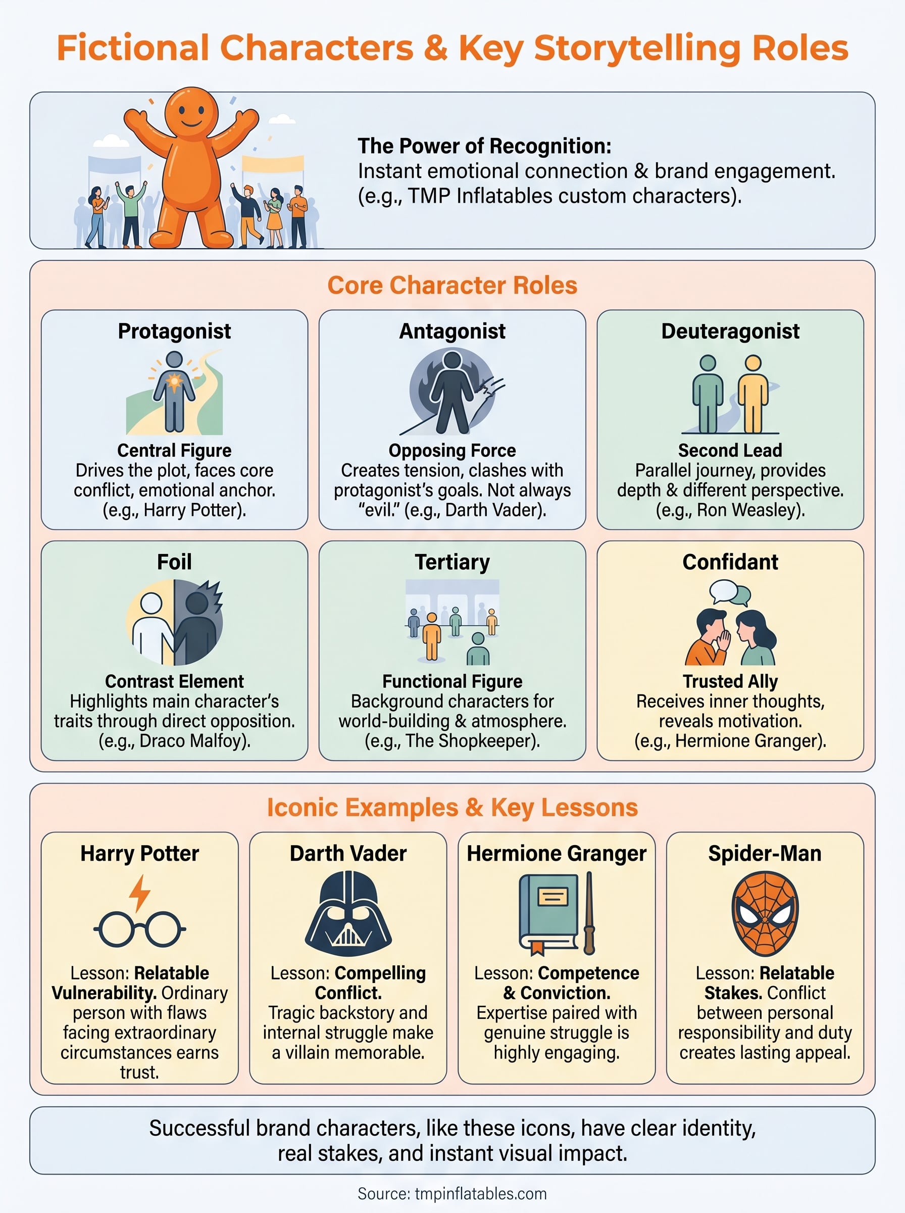 characters infographic
