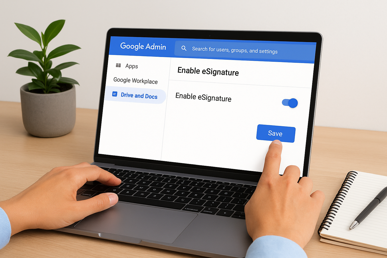 Enable eSignature in the Admin Console