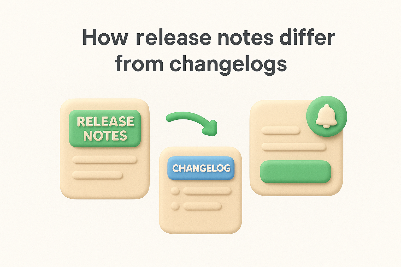 How release notes differ from changelogs