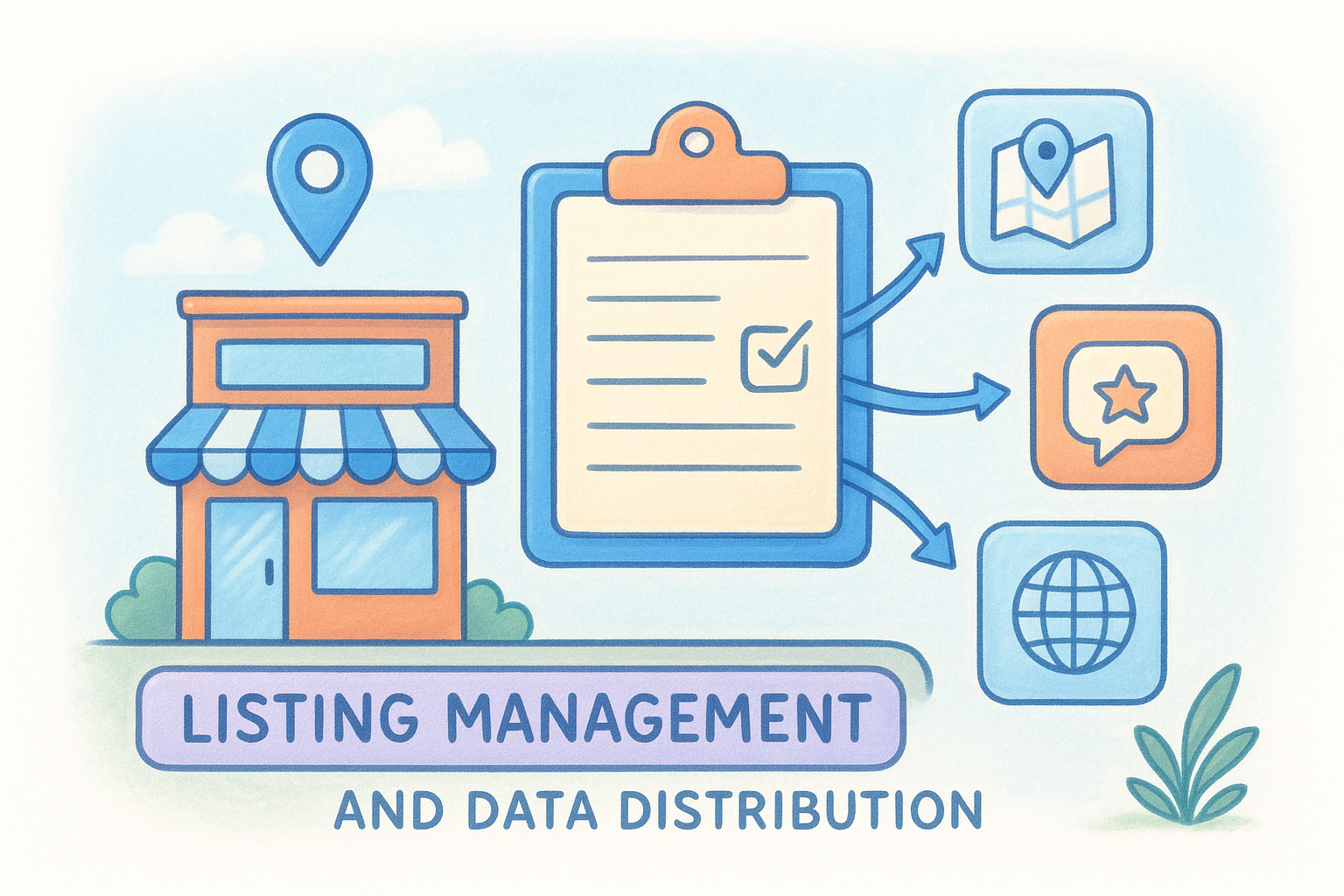 Listing management and data distribution