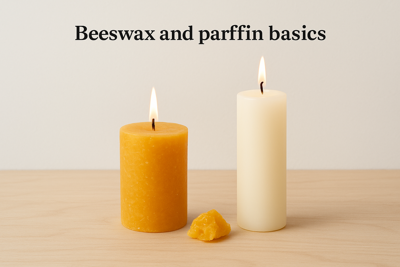 Beeswax and paraffin basics