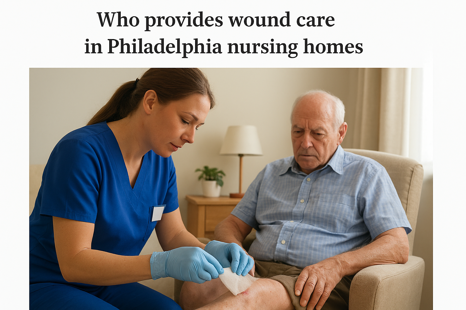 Who provides wound care in Philadelphia nursing homes