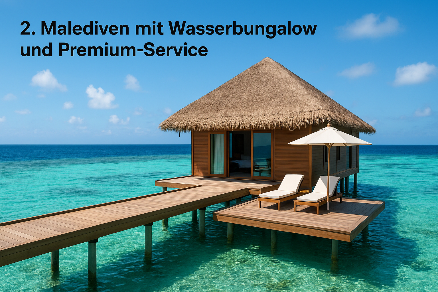 2. Malediven mit Wasserbungalow und Premium-Service