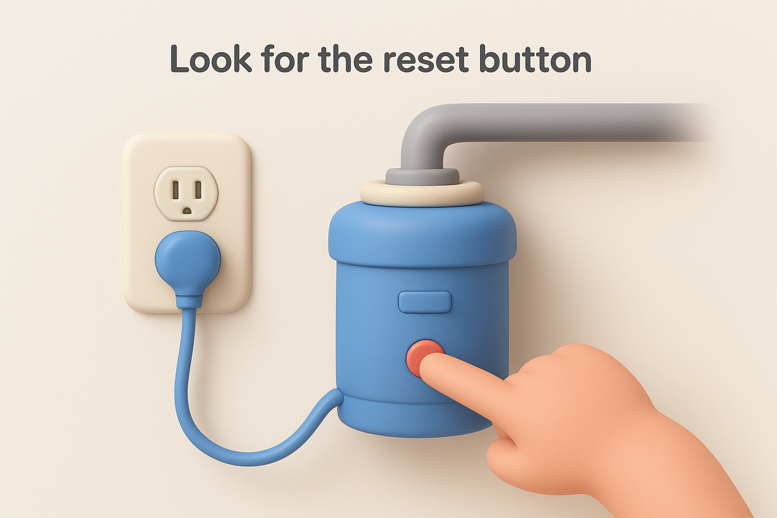 Look for the reset button