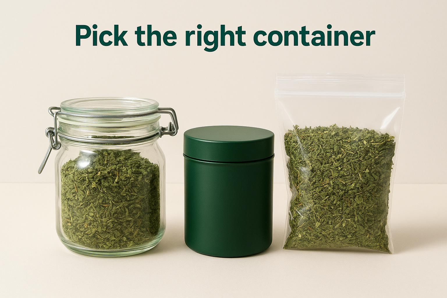Pick the right container