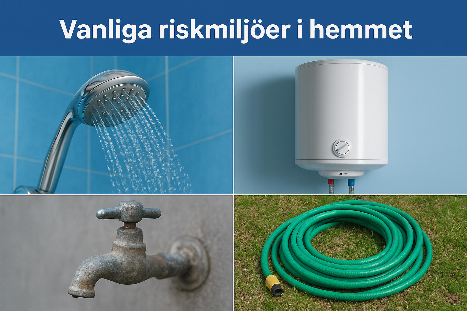 Vanliga riskmiljöer i hemmet