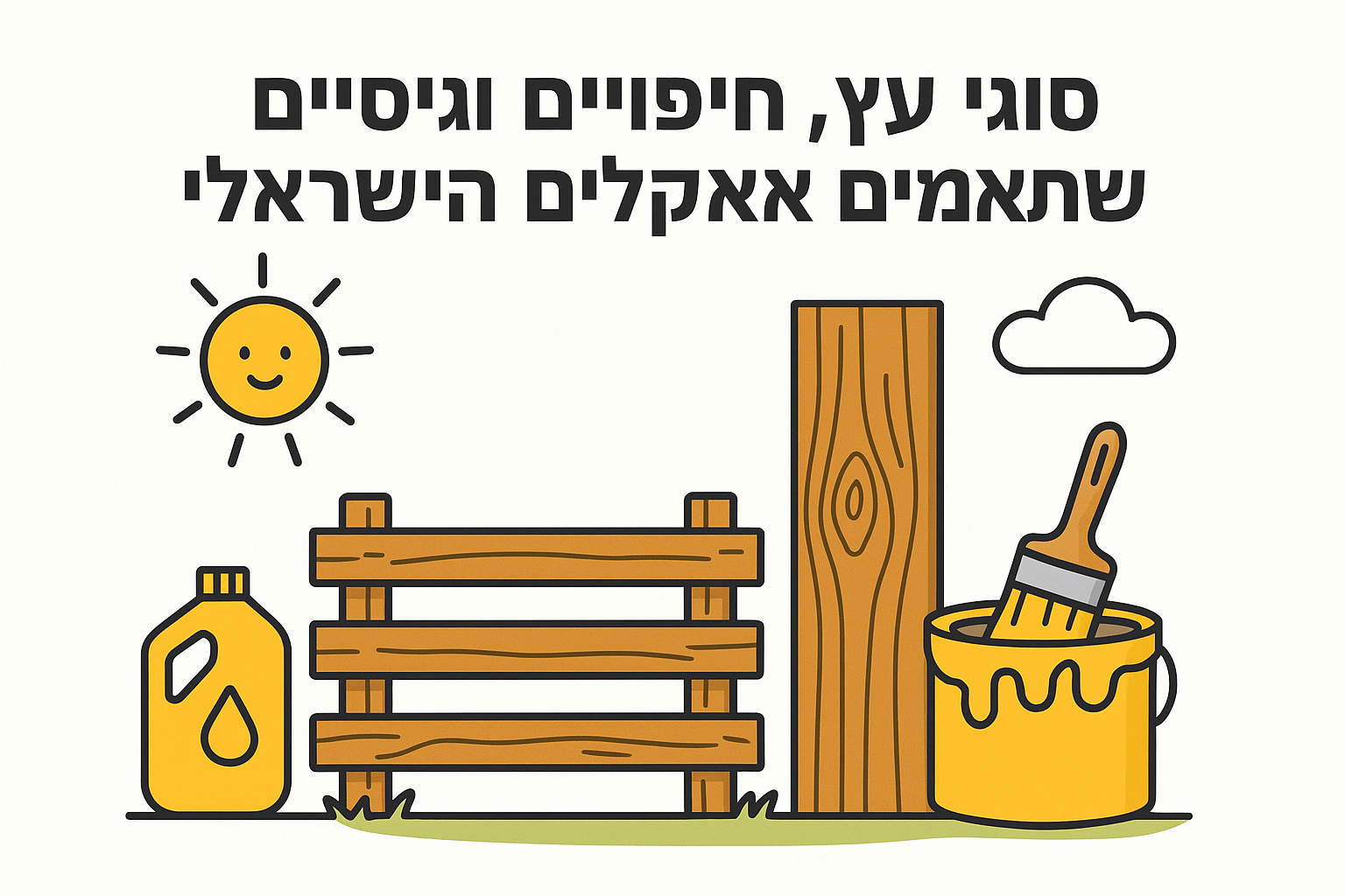 סוגי עץ, חיפויים וגימור שמתאימים לאקלים הישראלי