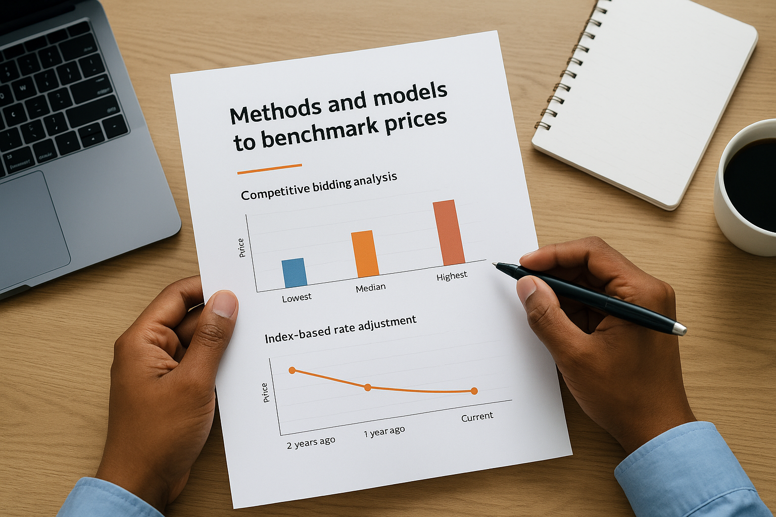 Methods and models to benchmark prices