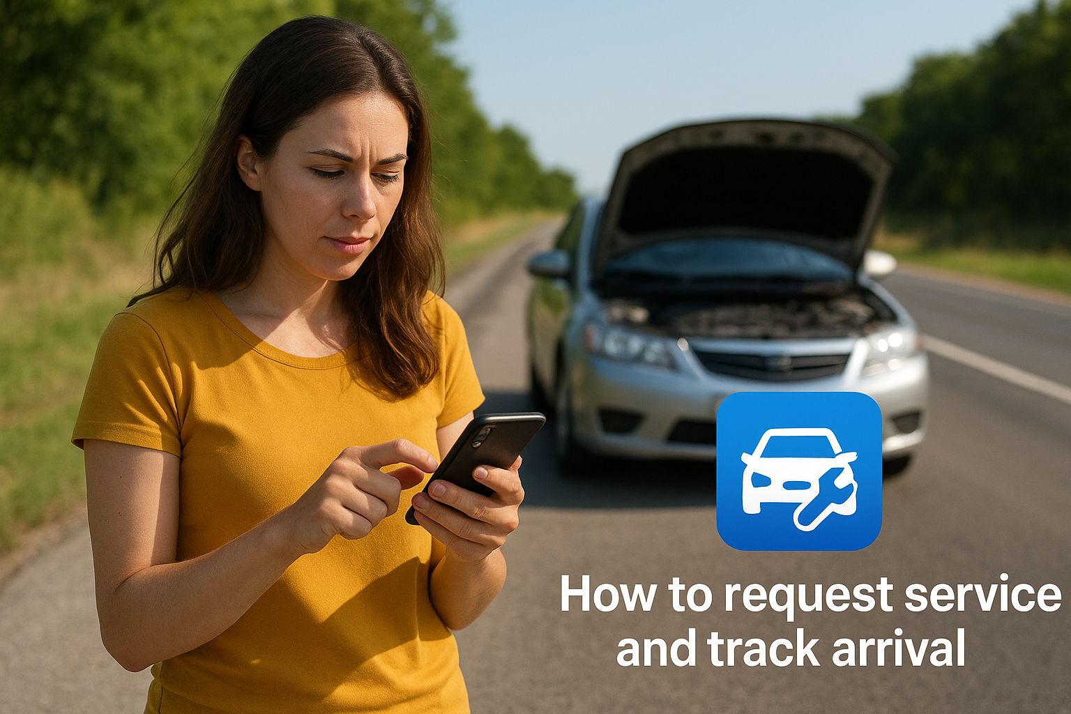 How to request service and track arrival