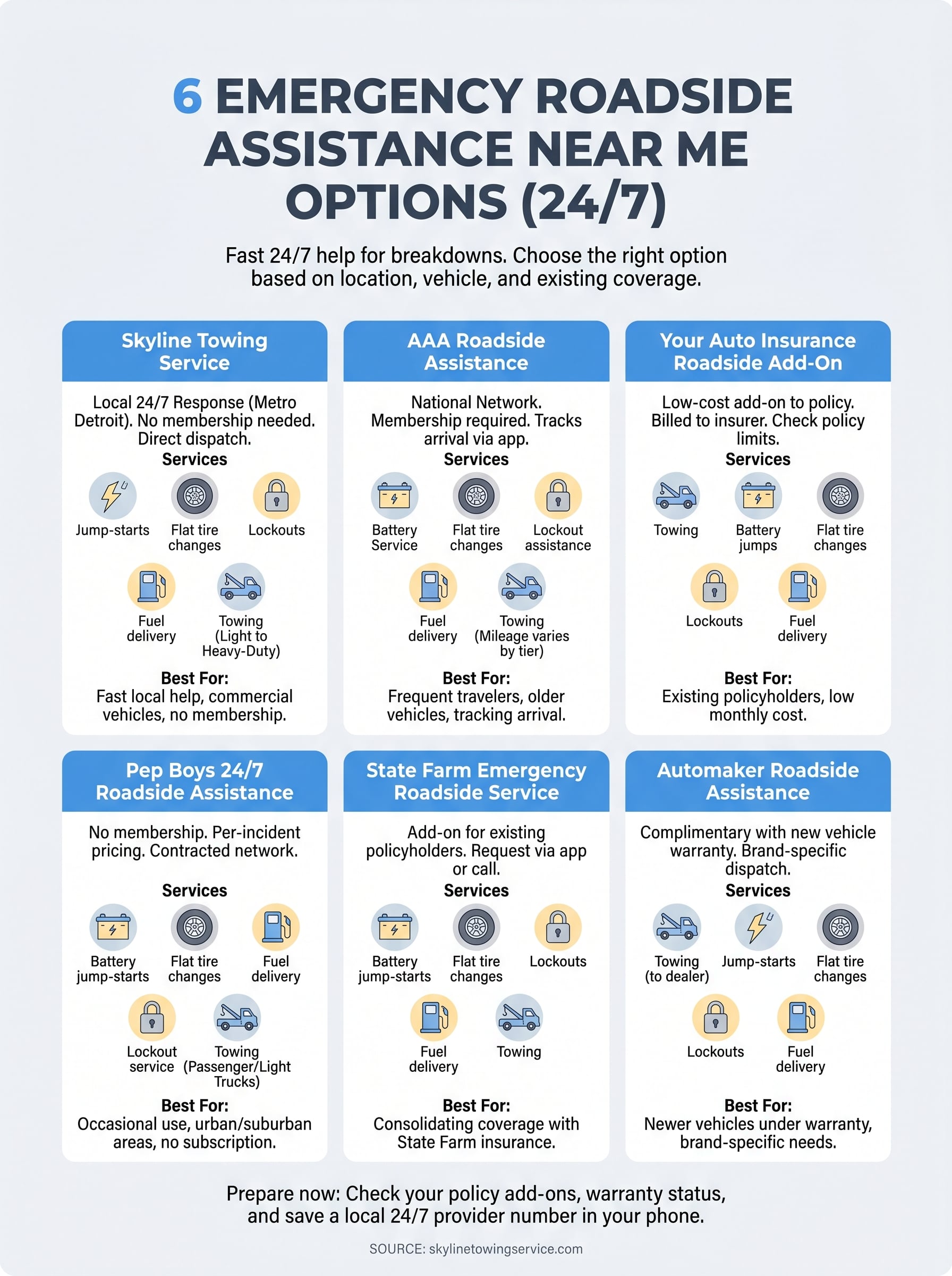 emergency roadside assistance near me infographic