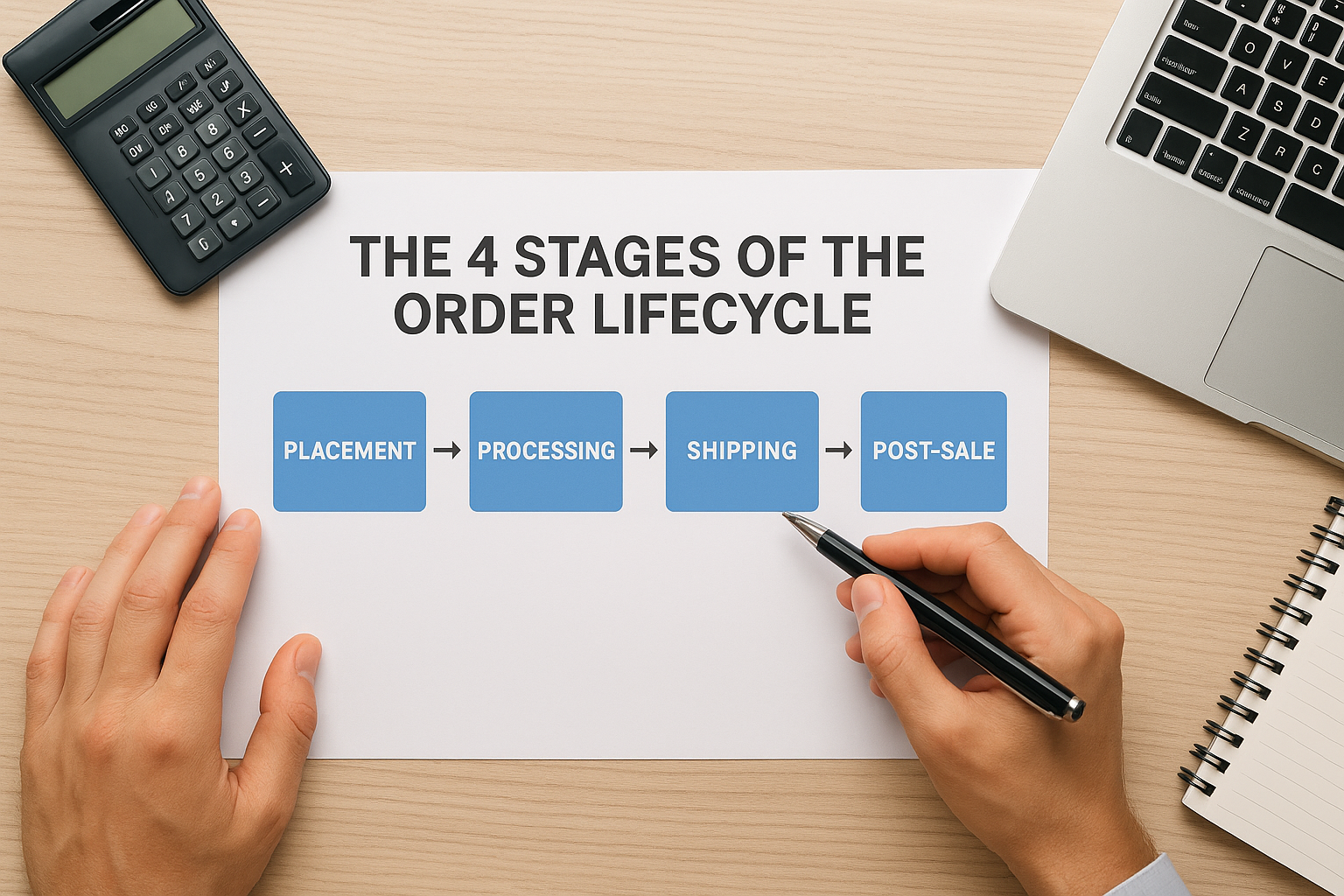 The 4 stages of the order lifecycle