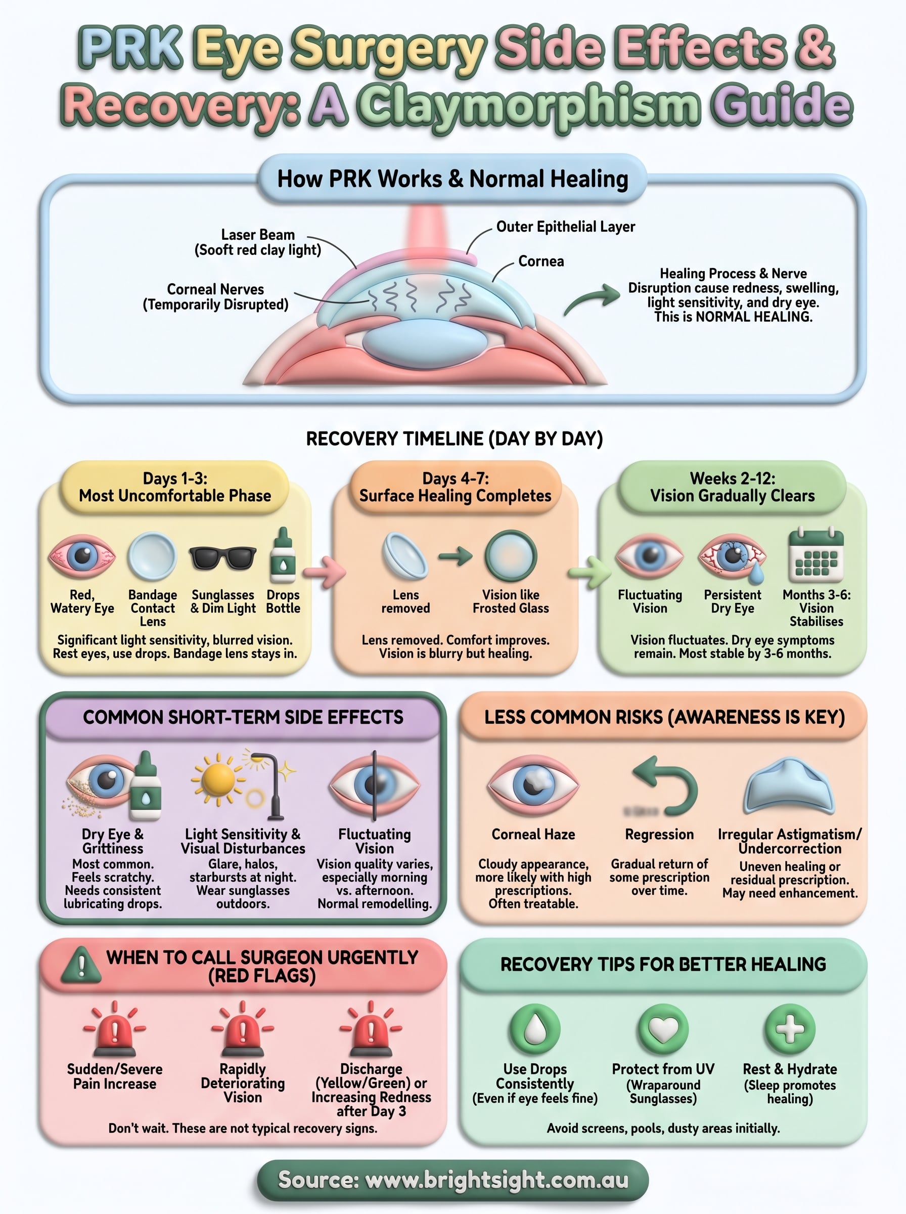 prk eye surgery side effects infographic