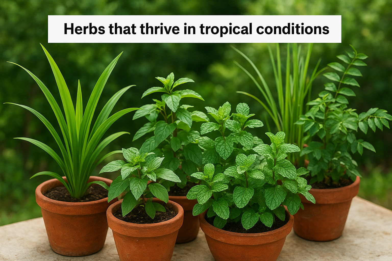 Herbs that thrive in tropical conditions