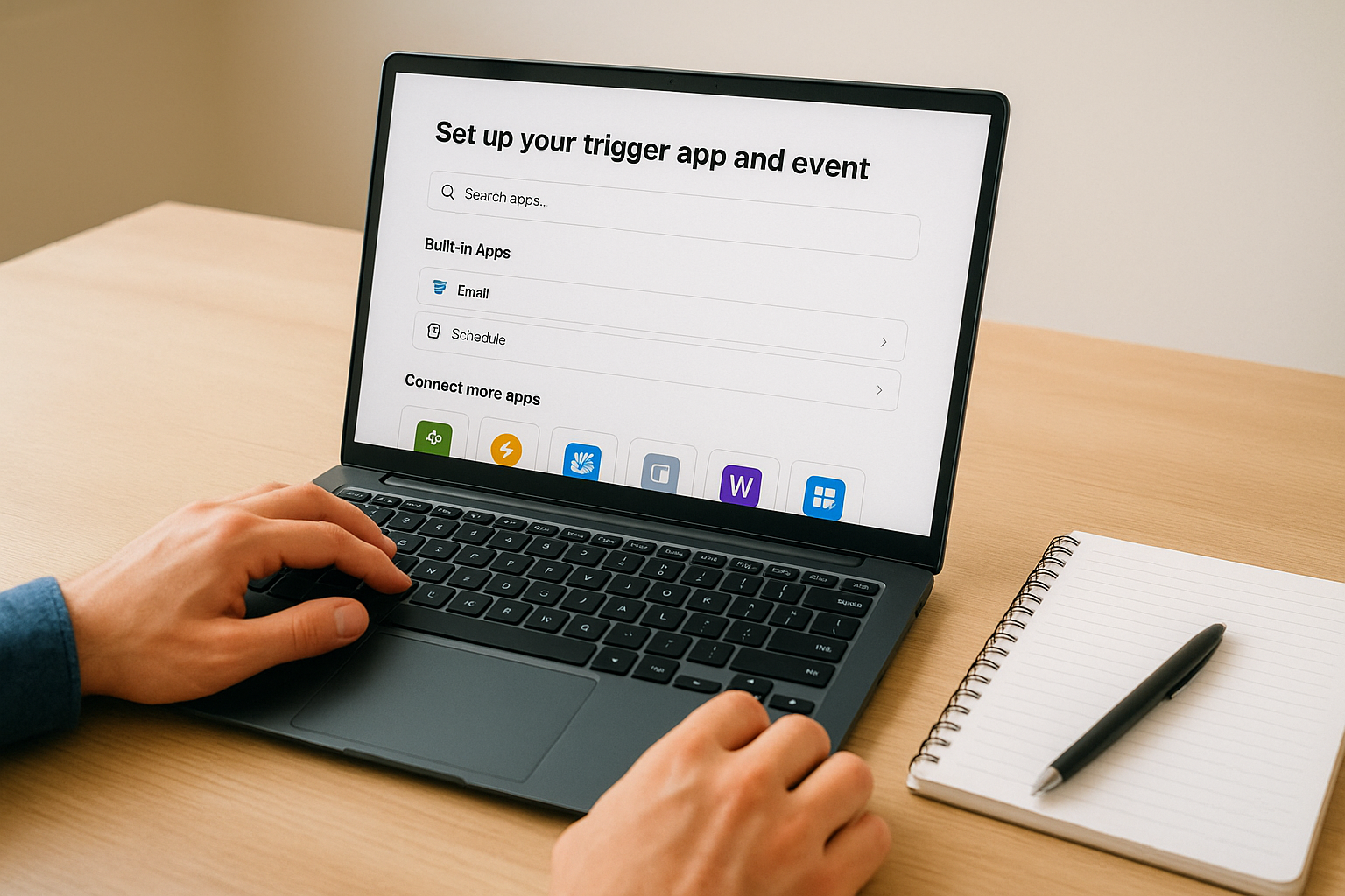 Set up your trigger app and event